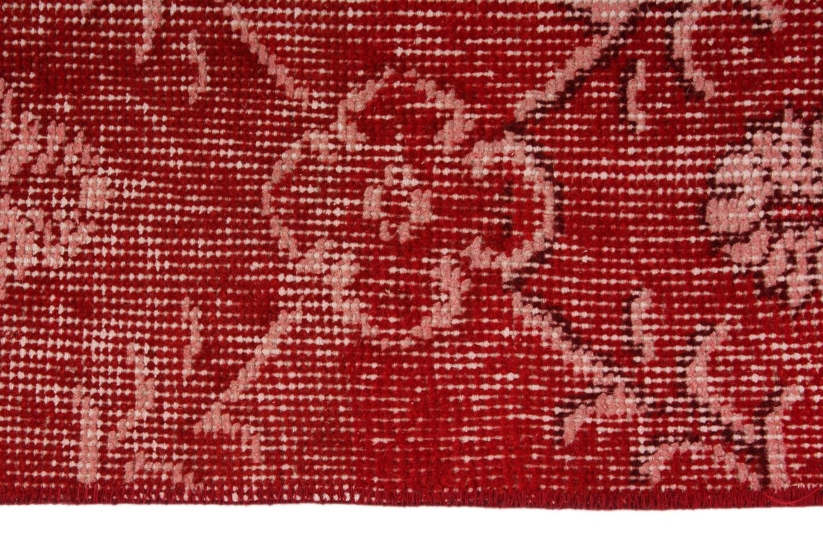 6x11 Burgundy and Light Red Turkish Anatolian Rug