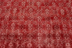 6x11 Burgundy and Light Red Turkish Anatolian Rug