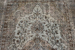 5x9 Blue and Brown Turkish Overdyed Rug