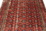 6x8 Red and Navy Turkish Overdyed Rug