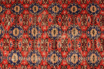 6x8 Red and Navy Turkish Overdyed Rug