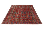 6x8 Red and Navy Turkish Overdyed Rug