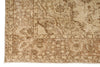 6x10 Ivory and Light Brown Turkish Overdyed Rug