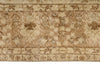 6x10 Ivory and Light Brown Turkish Overdyed Rug