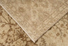 6x10 Ivory and Light Brown Turkish Overdyed Rug