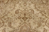 6x10 Ivory and Light Brown Turkish Overdyed Rug