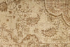 6x10 Ivory and Light Brown Turkish Overdyed Rug