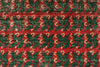 6x9 Red and Green Turkish Anatolian Rug