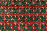 6x9 Red and Green Turkish Anatolian Rug