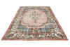 7x10 Rose and Light Blue Turkish Overdyed Rug