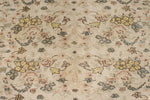 6x10 Ivory and Beige Turkish Overdyed Rug