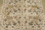 6x10 Ivory and Beige Turkish Overdyed Rug