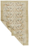 6x10 Ivory and Beige Turkish Overdyed Rug