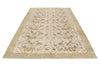 6x10 Ivory and Beige Turkish Overdyed Rug