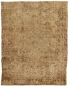 7x9 Beige and Light Brown Persian Rug