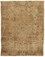 7x9 Beige and Light Brown Persian Rug