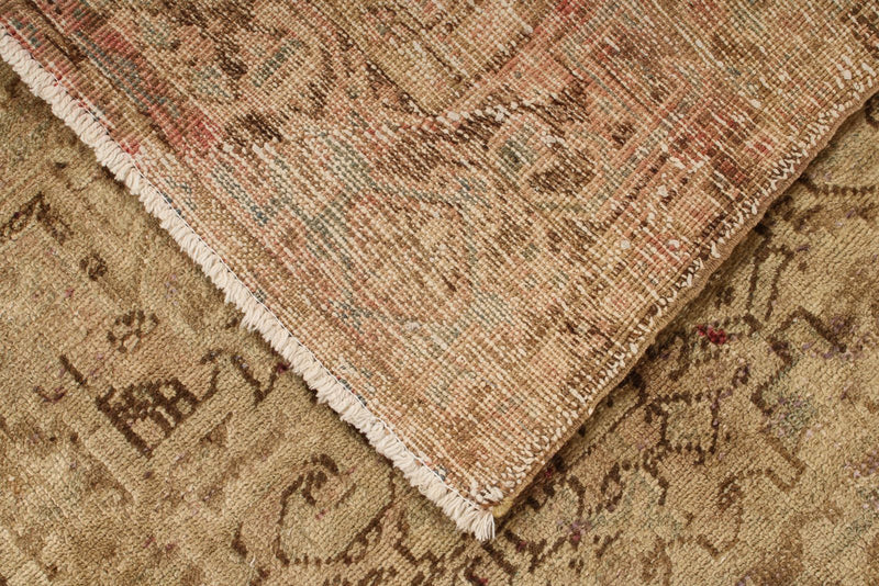 7x9 Beige and Light Brown Persian Rug