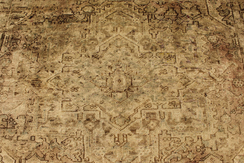 7x9 Beige and Light Brown Persian Rug