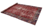 6x10 Red and Navy Modern Contemporary Rug