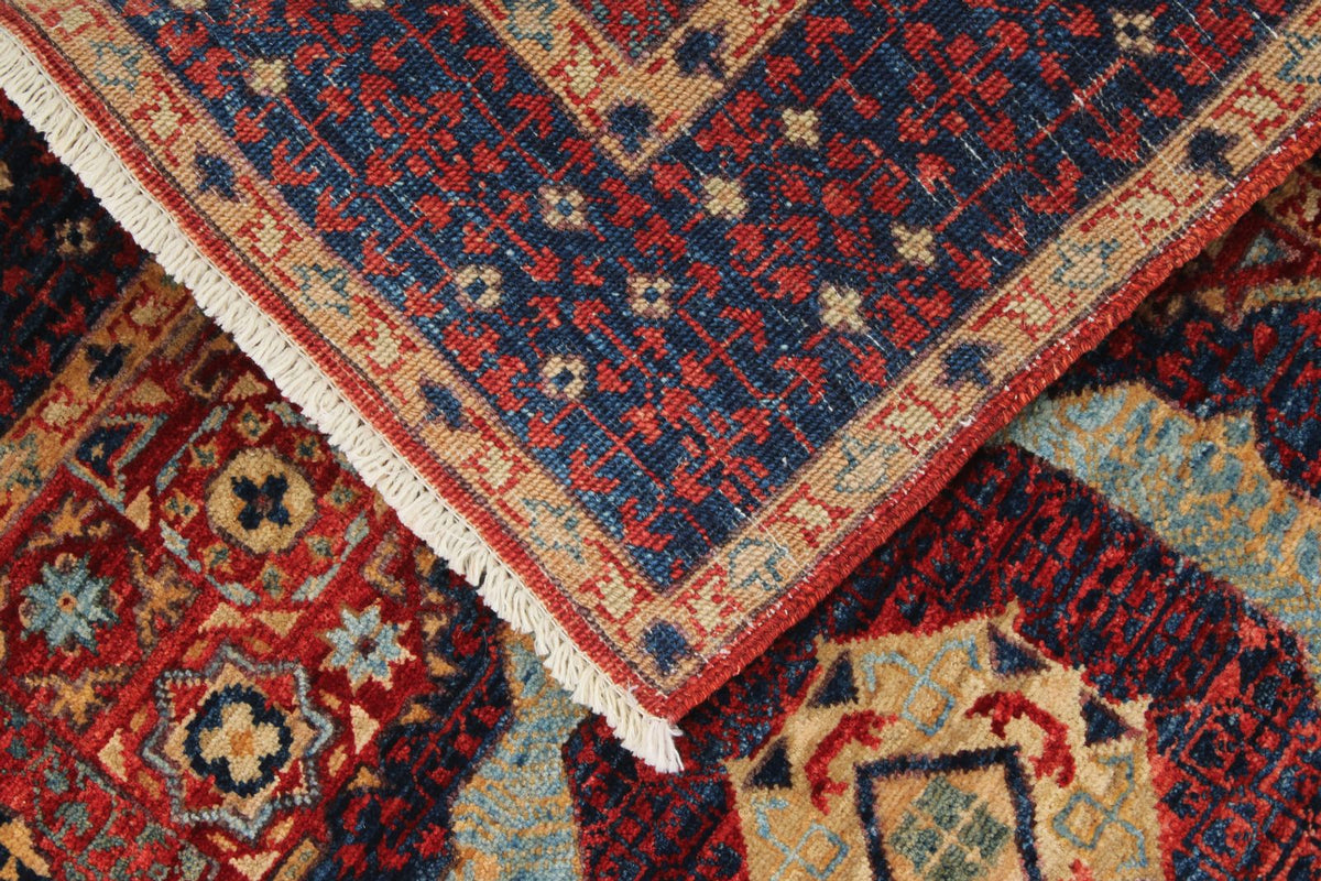 3x20 Burgundy and Navy Turkish Tribal Runner