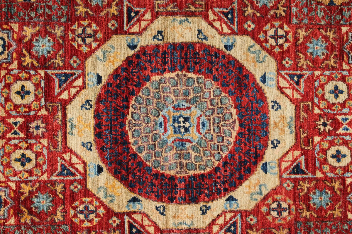 3x20 Burgundy and Navy Turkish Tribal Runner