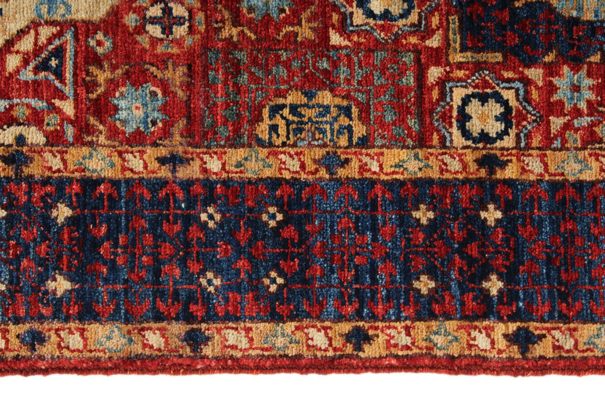 3x20 Burgundy and Navy Turkish Tribal Runner