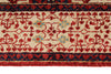 4x6 Red and Ivory Turkish Tribal Rug