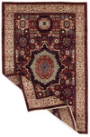 4x6 Red and Ivory Turkish Tribal Rug