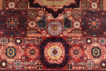 5x7 Red and Ivory Turkish Tribal Rug