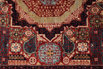 5x7 Red and Ivory Turkish Tribal Rug