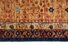 9x12 Navy and Beige Turkish Tribal Rug