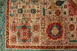 9x12 Camel and Turquoıse Turkish Tribal Rug