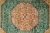 9x12 Camel and Turquoıse Turkish Tribal Rug