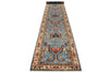 3x18 Blue and Ivory Anatolian Traditional Runner