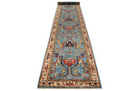 3x18 Blue and Ivory Anatolian Traditional Runner