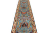 3x18 Blue and Ivory Anatolian Traditional Runner