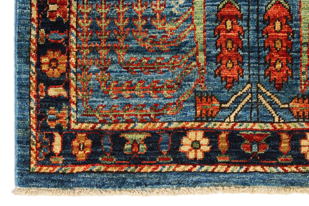 3x18 Navy and Multicolor Anatolian Traditional Runner