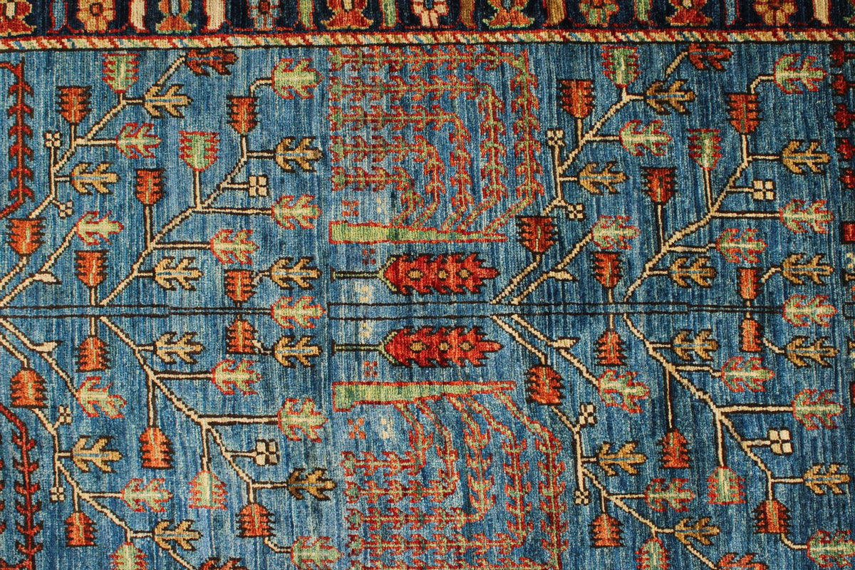 3x18 Navy and Multicolor Anatolian Traditional Runner