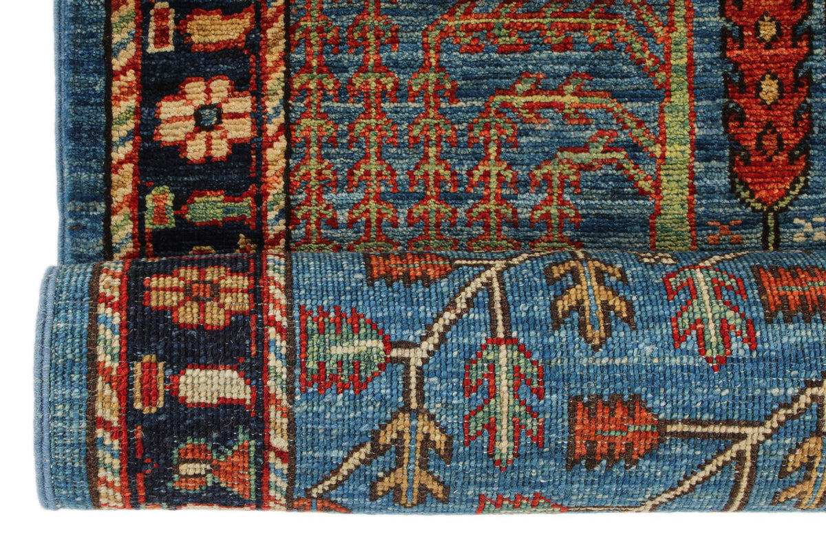 3x18 Navy and Multicolor Anatolian Traditional Runner