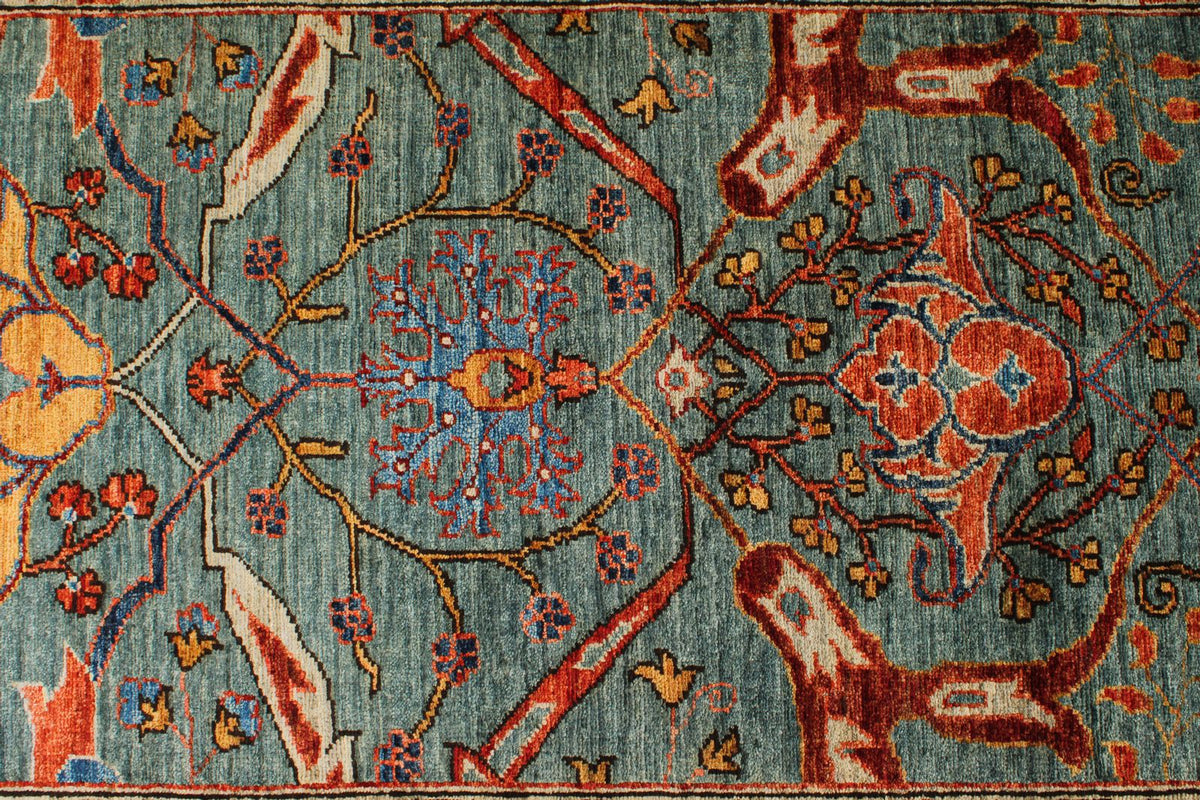 3x20 Gray and Multicolor Anatolian Traditional Rug