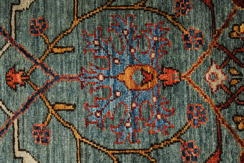 3x20 Gray and Multicolor Anatolian Traditional Rug