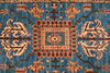 3x16 Blue and Rust Anatolian Traditional Runner