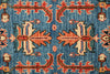 3x16 Blue and Rust Anatolian Traditional Runner