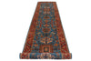 3x16 Blue and Rust Anatolian Traditional Runner