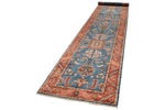 3x16 Blue and Rust Anatolian Traditional Runner