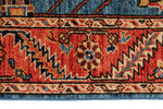 3x16 Blue and Rust Anatolian Traditional Runner