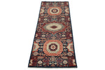 2x6 Navy and Multicolor Turkish Tribal Runner