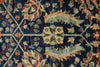 2x5 Navy and Ivory Anatolian Traditional Runner