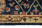 2x5 Navy and Ivory Anatolian Traditional Runner