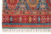 9x13 Burgundy and Multicolor Tribal Rug